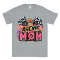 Heather Grey racing mom with racing oto equipment Classic Tee - AdoDesignShop