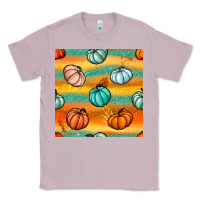 Lilac Pumpkin And Glitter Seamless Pattern Classic Tee - BundleAndBundleShop