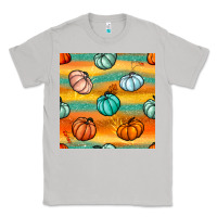 Moon Dust Pumpkin And Glitter Seamless Pattern Classic Tee - BundleAndBundleShop
