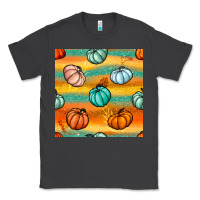Smoke Pumpkin And Glitter Seamless Pattern Classic Tee - BundleAndBundleShop