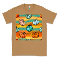 Toasted Coconut Pumpkin And Glitter Seamless Pattern Classic Tee - BundleAndBundleShop