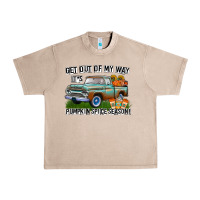 French Oak Get Out Of My Way It's Pumpkin Spice Season Urban Heavy Tee - CowhideDigitalArt