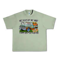 Oil Green Get Out Of My Way It's Pumpkin Spice Season Urban Heavy Tee - CowhideDigitalArt