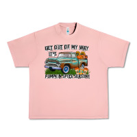 Salmon Get Out Of My Way It's Pumpkin Spice Season Urban Heavy Tee - CowhideDigitalArt