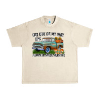 Sandshell Get Out Of My Way It's Pumpkin Spice Season Urban Heavy Tee - CowhideDigitalArt