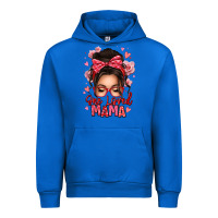 Cobalt one loved mama messy bun Urban Hoodie - texasbilliewilder