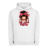 Pigment Lunar Rock one loved mama messy bun Urban Hoodie - texasbilliewilder