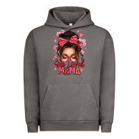 Pigment Tornado one loved mama messy bun Urban Hoodie - texasbilliewilder