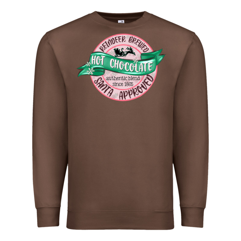Reindeer Brewed Santa Approved Pink Premium Sweatshirt by MaliasSmallBusiness | Teevron