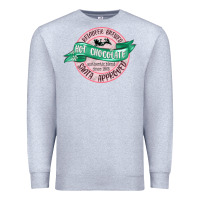 Heather Grey reindeer brewed santa approved pink Premium Sweatshirt - MaliasSmallBusiness