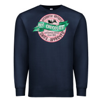 Navy reindeer brewed santa approved pink Premium Sweatshirt - MaliasSmallBusiness