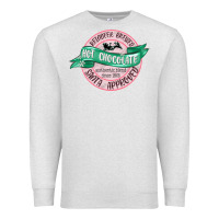 Oatmeal Heather reindeer brewed santa approved pink Premium Sweatshirt - MaliasSmallBusiness