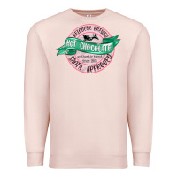 Pale Pink reindeer brewed santa approved pink Premium Sweatshirt - MaliasSmallBusiness