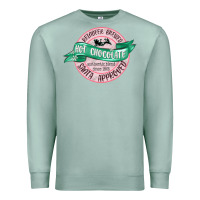 Seafoam reindeer brewed santa approved pink Premium Sweatshirt - MaliasSmallBusiness