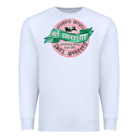 White reindeer brewed santa approved pink Premium Sweatshirt - MaliasSmallBusiness