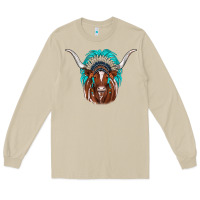 Mushroom texas longhorn indian headdress Long Sleeve Tee - JahusDesignShop