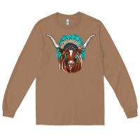 Toasted Coconut texas longhorn indian headdress Long Sleeve Tee - JahusDesignShop