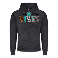 Vintage Black tired mom vibes Vintage Hoodie - texasbilliewilder
