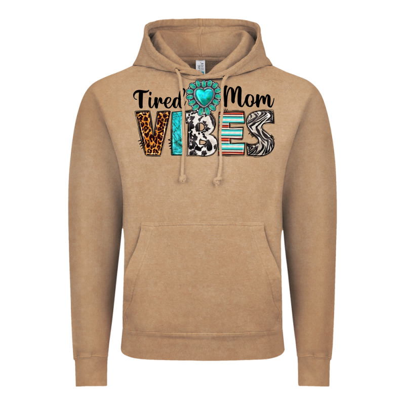 Tired Mom Vibes Vintage Hoodie by texasbilliewilder | Teevron