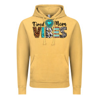 Vintage Mustard tired mom vibes Vintage Hoodie - texasbilliewilder