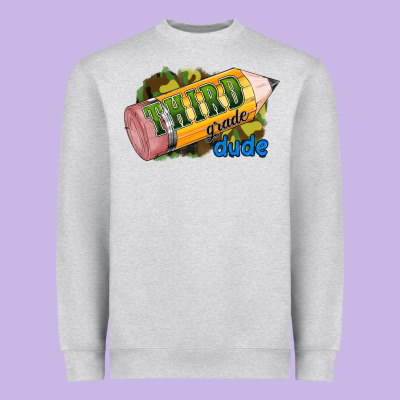 Third Grade Dude Heavyweight Sweatshirt Designed By Ranaportraitstore