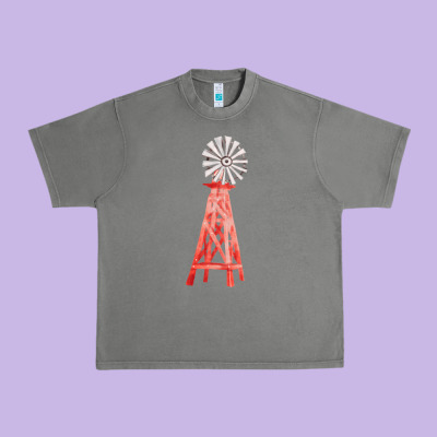 Windmill Fa Element Urban Heavy Tee Designed By Fadigitalartstudio