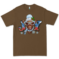 Cacao Christmas snow cow joy Premium Tee - BarkalooDesign