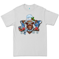 Dove Grey Christmas snow cow joy Premium Tee - BarkalooDesign