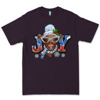 Plum Christmas snow cow joy Premium Tee - BarkalooDesign