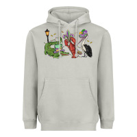 Moon Dust mardi gras alligator crawfish pelican Heavyweight Hoodie - MaliasSmallBusiness