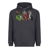 Smoke mardi gras alligator crawfish pelican Heavyweight Hoodie - MaliasSmallBusiness