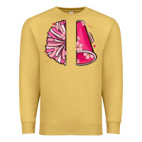 Antique Gold custom name cheerleader with megaphone Premium Sweatshirt - MaliasSmallBusiness