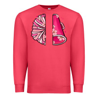 Cardinal custom name cheerleader with megaphone Premium Sweatshirt - MaliasSmallBusiness