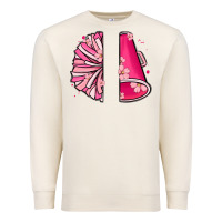 Sandshell custom name cheerleader with megaphone Premium Sweatshirt - MaliasSmallBusiness