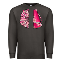 Smoke custom name cheerleader with megaphone Premium Sweatshirt - MaliasSmallBusiness
