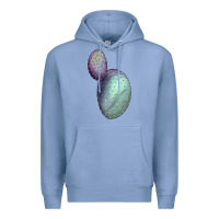Colony Blue Opunthia Santa Rita Cactus Premium Hoodie - LillyAllenDesigns