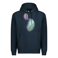 Navy Opunthia Santa Rita Cactus Premium Hoodie - LillyAllenDesigns