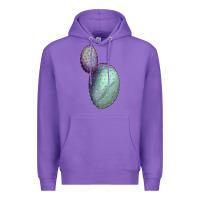 Purple Opunthia Santa Rita Cactus Premium Hoodie - LillyAllenDesigns