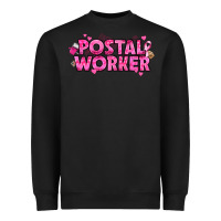 Black Breast Cancer Postal Worker Heavyweight Sweatshirt - texasbilliewilder