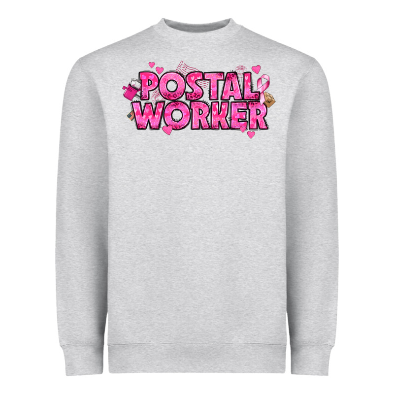 Breast Cancer Postal Worker Heavyweight Sweatshirt by texasbilliewilder | Teevron