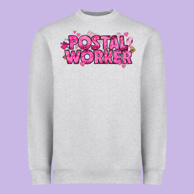 Breast Cancer Postal Worker Heavyweight Sweatshirt Designed By Texasbilliewilder
