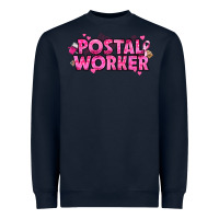 Navy Breast Cancer Postal Worker Heavyweight Sweatshirt - texasbilliewilder