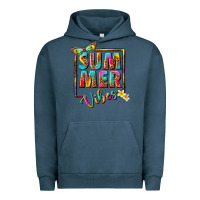 Pigment Midnight Navy summer vibes Urban Hoodie - NancyCooperArtShop