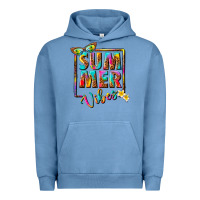 Pigment Pebble Blue summer vibes Urban Hoodie - NancyCooperArtShop