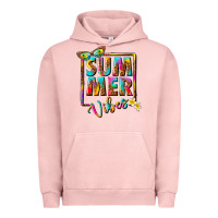 Pigment Salmon summer vibes Urban Hoodie - NancyCooperArtShop