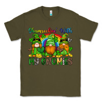 Army Green shamrockin with my gnomies Classic Tee - Artiststas