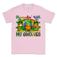 Bubblegum Pink shamrockin with my gnomies Classic Tee - Artiststas