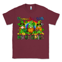 Burgundy shamrockin with my gnomies Classic Tee - Artiststas