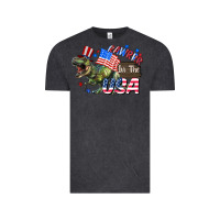 Vintage Black Rawrrr in the USA 4th of july Vintage Tee - CowGirlArtShop