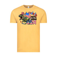Vintage Mustard Rawrrr in the USA 4th of july Vintage Tee - CowGirlArtShop